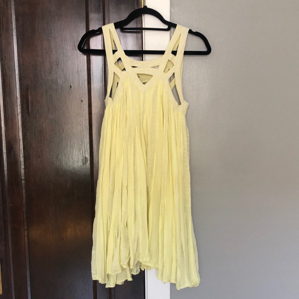 Free People yellow sundress! Size XS.